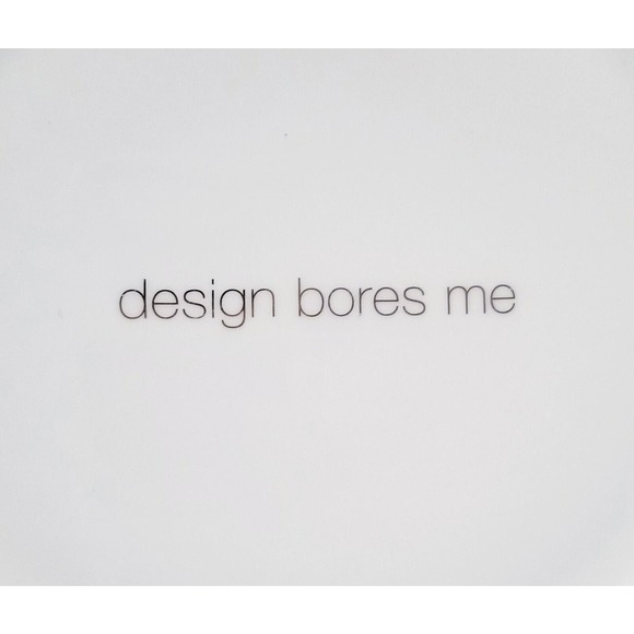 YVES DESHOULIERES FRANCE "DESIGN BORES ME" FINE CHINA LIMOGES PORCELAIN PLATE - Picture 8 of 9